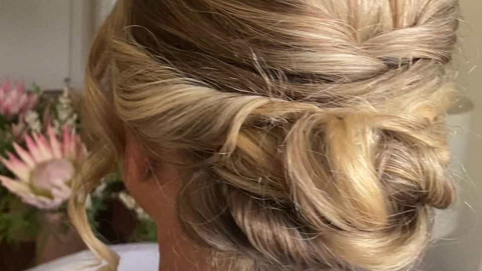 Bridesmaid low bun